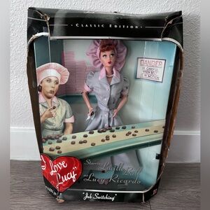 Vintage I Love Lucy doll “Job Switching” 1998 Mattel with stand Episode 39